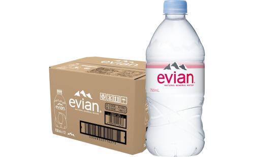 Evianミネラルウォーター750ml×12本