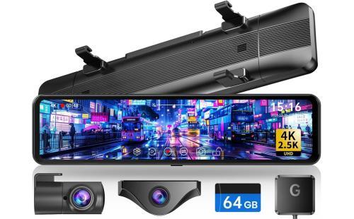 Changer ドライブレコーダー ミラー型 分離 4K+2.5K 11インチ GPS Type-C