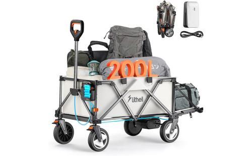 Litheli 電動キャリーワゴン 大容量200L