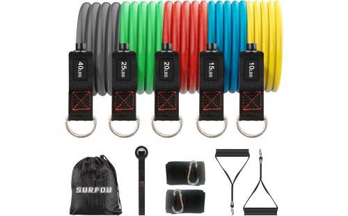 SURFOU トレーニングチューブ 50kg/110LBS 11セット
