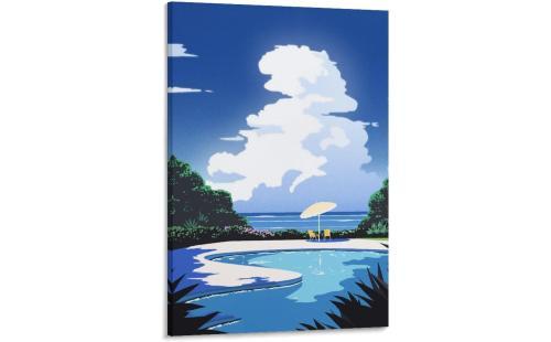 永井博 絵画 インテリア アートポスター 北欧 20x30cm