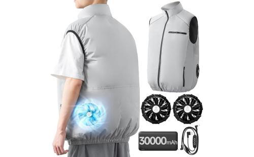 TIWOUN 空調作業服ベスト 30000mAh