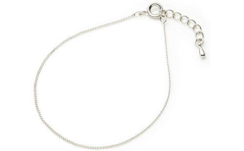 クリームドットブレスレット18Kシルバー