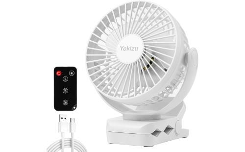 Yokizu 卓上扇風機 クリップ 小型 静音