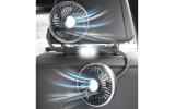 PORAXY車載扇風機USBヘッドレストLED