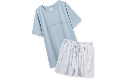 ジェラート ピケ ワンポイントTシャツ+ショートパンツSET