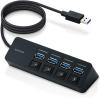 エレコム USBハブ U3H-S418BBK/EC USB3.0 Aポート×4