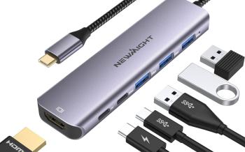 Newmight USBハブ6-in-1type-c*2ポート