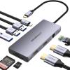 USB Cハブ 9-in-1アダプタ HDMI 2つ Dual Display