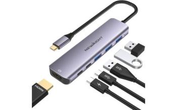 Newmight USBハブ6-in-1type-c*2ポート