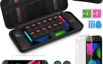 NS2ガラスフィルム付きスイッチ2収納セット