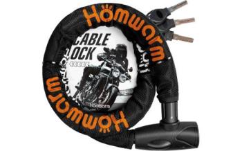 Homwarm チェーンロック φ22mm×1200mm 鍵3本セット