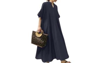 KumiModa 半袖ロングワンピース