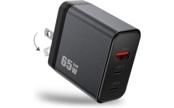 OULEKE 65W PD充電器 GaN 3ポート