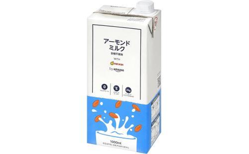 Amazonアーモンドミルク砂糖不使用1L×6本