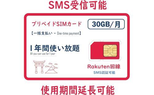 RAKUTENプリペイドSIM 30GB