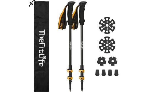 TheFitLife カーボン トレッキングポール 2本セット