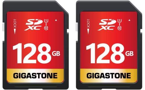 Gigastone 128GB SD 2枚セット UHS-I U1 Class 10